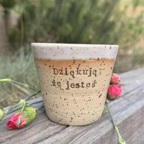Kubek/czarka z intencją "Dziękuję, że jesteś"